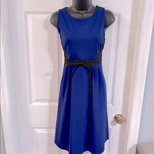 Motherhood royal blue & black sleeveless maternity dress, size medium, NWT.